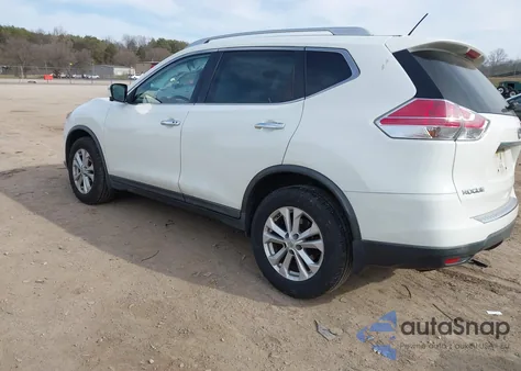 2016 Nissan Rogue Sv из США, поврежденный, VIN KNMAT2MTXGP626619